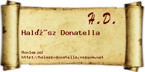 Halász Donatella névjegykártya