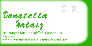 donatella halasz business card